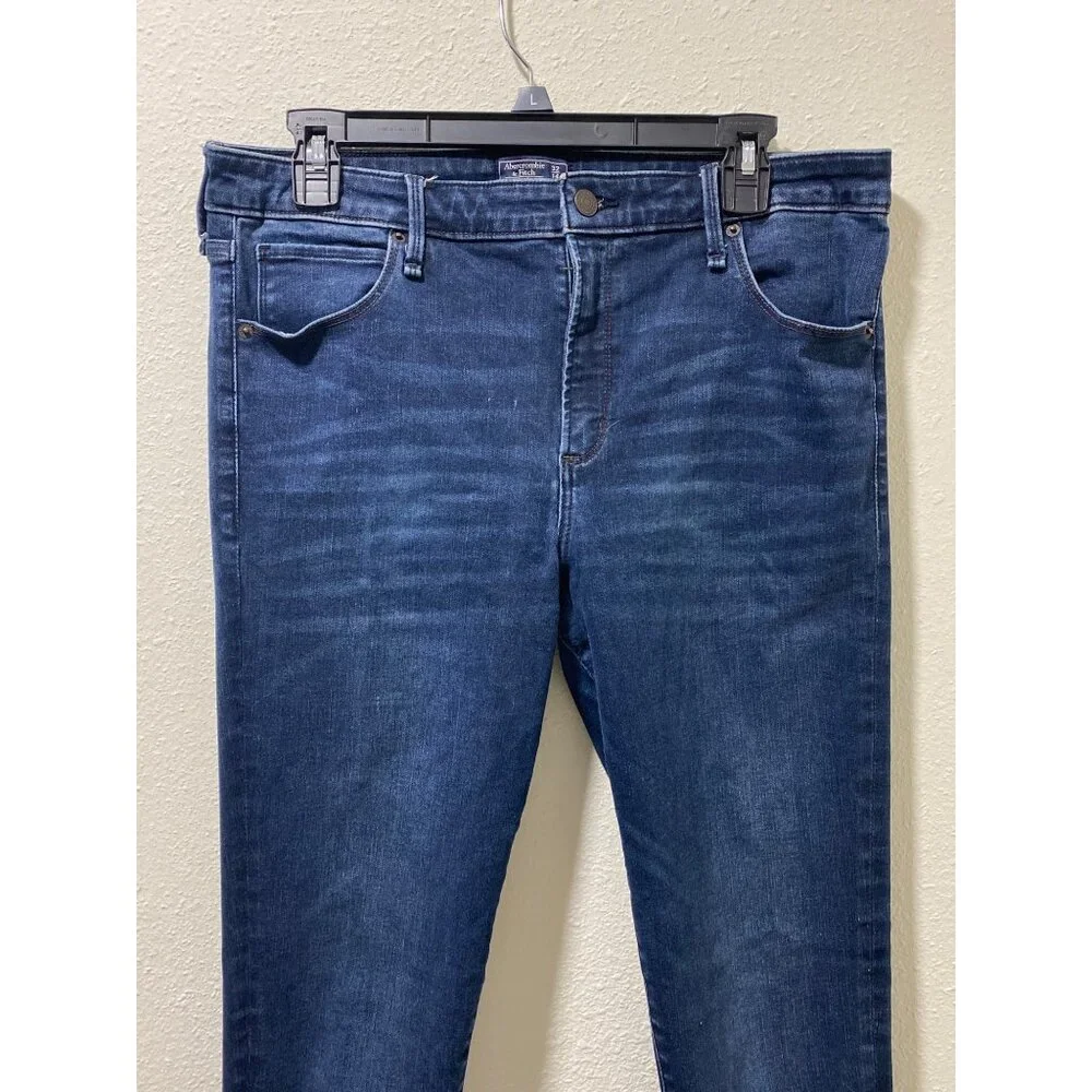 Abercrombie & Fitch Simone High Rise Super Skinny Jeans Womens 32/14R - Picture 2 of 8